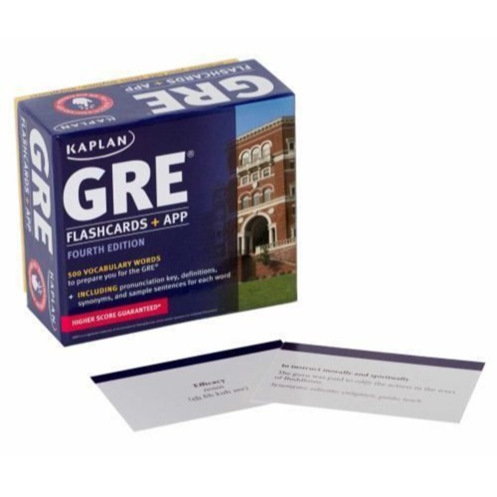 GRE Vocabulary Flashcards + App (Kaplan Test Prep) - Cards - New Sealed